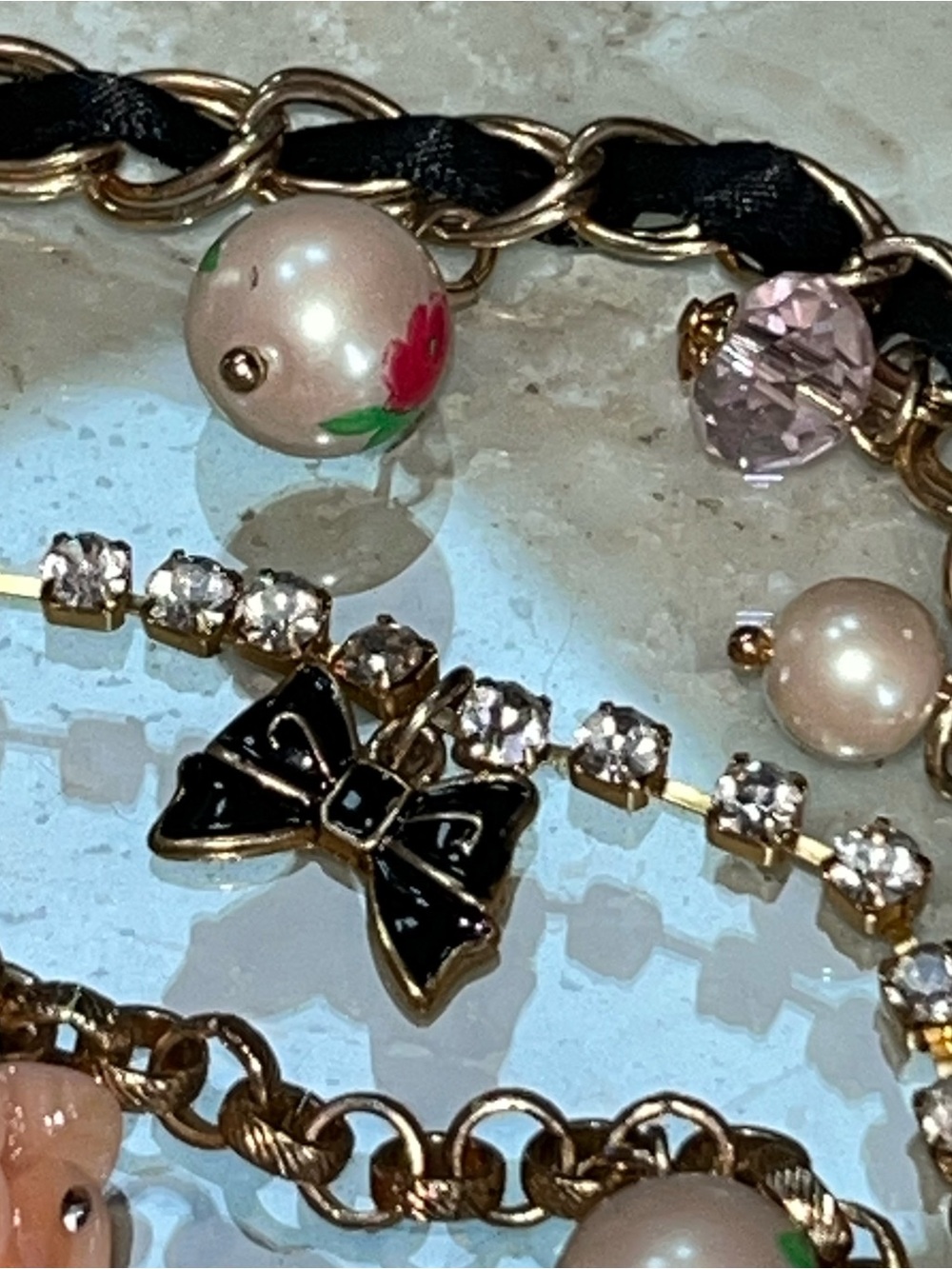 Vintage Betsey Johnson BETSEYVILLE Premier Dollhouse Multi-Strand Bracelet - Picture 10 of 16